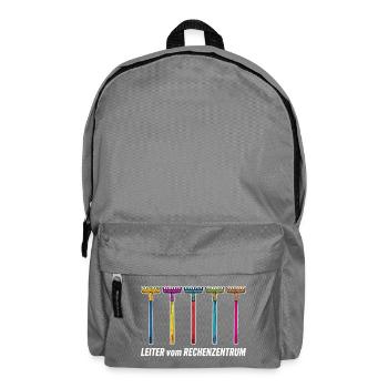 Rechenzentrum IT EDV Nerd Computer Shirt Geschenk - Rucksack - Mittelgrau - Vorne