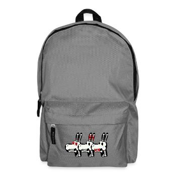 Drei knochen Esel - Rucksack - Mittelgrau - Vorne