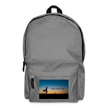 Play every day Evening light - Backpack - elephant grey - Front