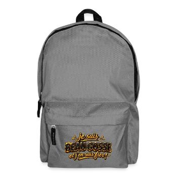Je suis beau gosse - Sac à dos - gris éléphant - Devant