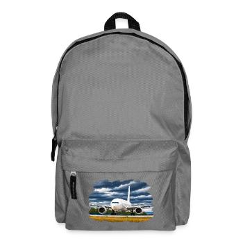 Flugzeug-, Luftfahrtkunst - Rucksack - Mittelgrau - Vorne