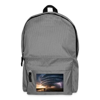 Epischer Sturm & Blitz - Rucksack - Mittelgrau - Vorne