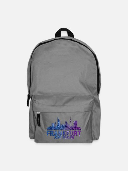 Frankfurt am Main Skyline - Rucksack - Mittelgrau