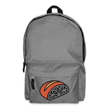 Sauerteigbrot Muster Grafik - Rucksack - Mittelgrau - Vorne