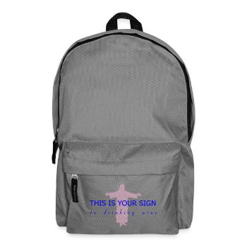Heiliger Wein - Rucksack - Mittelgrau - Vorne