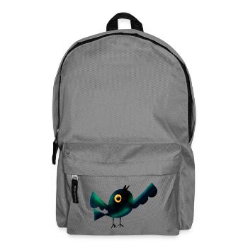 Nachtvogel im Wald  - Rucksack - Mittelgrau - Vorne