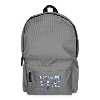 Laut letzter E-Mail - Rucksack - Mittelgrau - Vorne