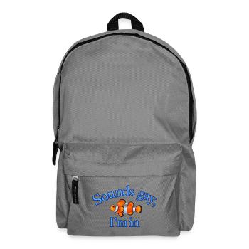 Sounds Gay - Rucksack - Mittelgrau - Vorne