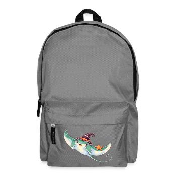 Mantarochen mit Muschelhexenhut - Rucksack - Mittelgrau - Vorne