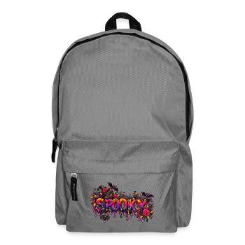 Spooky Katzen Neon-Drip - Rucksack - Mittelgrau - Vorne