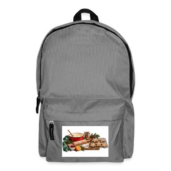 Feiertags-Backstern-Keks-Szene - Rucksack - Mittelgrau - Vorne