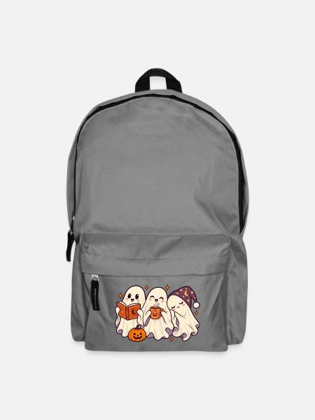 Geisterfreunde Halloween Teezeit - Rucksack - Mittelgrau