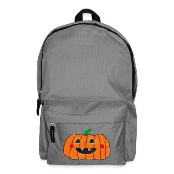 Freudige Kerbislaternen-Kritzelei - Rucksack - Mittelgrau - Vorne