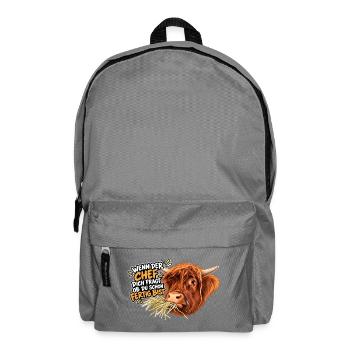 Kuhwitz Chef Highland Cattle - Rucksack - Mittelgrau - Vorne