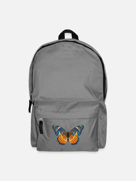 Vivid Spectrum Schmetterlingsflügelkunst - Rucksack - Mittelgrau