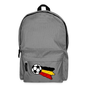 Fußballflagge Belgien - Rucksack - Mittelgrau - Vorne