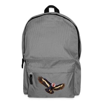 Condor im Flug - Rucksack - Mittelgrau - Vorne