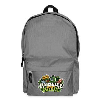 Parzelle statt Palast - Rucksack - Mittelgrau - Vorne
