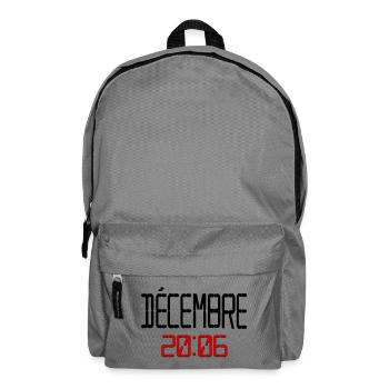 Geburtstag Dezember 2006, Französisch - Rucksack - Mittelgrau - Vorne