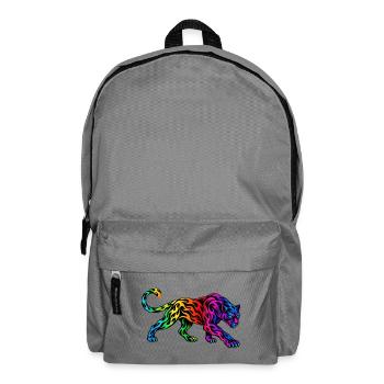Stammes-Regenbogenpanther - Rucksack - Mittelgrau - Vorne