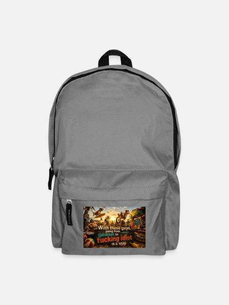 Genie zu Idiot: Beach Line - Rucksack - Mittelgrau