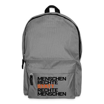People Rights instead of right people - Backpack - elephant grey - Front