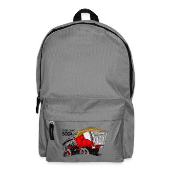 0954 Proud of the farmer COLOR - Backpack - elephant grey - Front