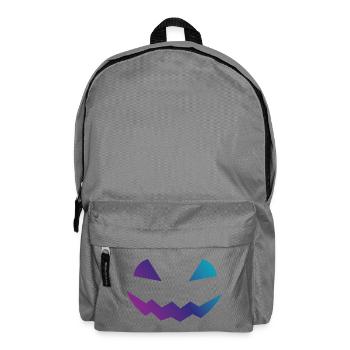 Halloween Kürbis Design Gesicht verkleidungen - Rucksack - Mittelgrau - Vorne
