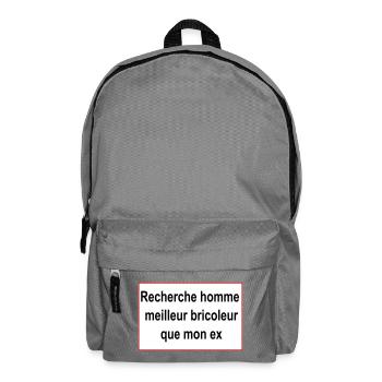 cherche homme - Sac à dos - gris éléphant - Devant