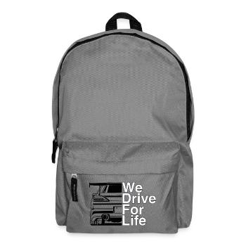 We drive for life Car Motive - Backpack - elephant grey - Front