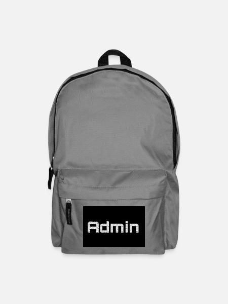 ADMIN Whitewords/Blackbackround - Rucksack - Mittelgrau