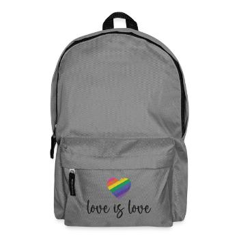 Mois de la fierté - L’amour c’est l’amour - Sac à dos - gris éléphant - Devant