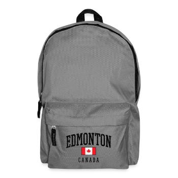 Edmonton Kanada Flagge – Urban Vintage Look - Rucksack - Mittelgrau - Vorne