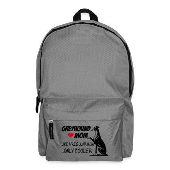 Greyhound Mom - Backpack - elephant grey - Front