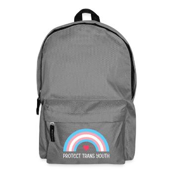 LGBT Pride Month - Protect Trans Youth - Backpack - elephant grey - Front