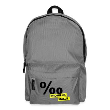 Promille, Malle - Rucksack - Mittelgrau - Vorne
