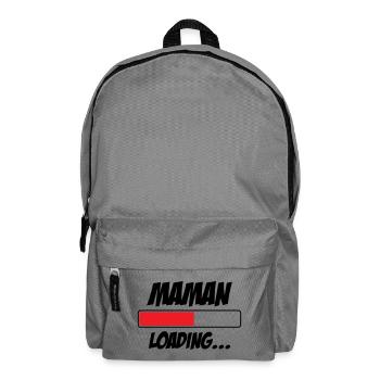 Maman loading... Please Wait - Future Mère - Sac à dos - gris éléphant - Devant