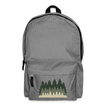 Tannenwald Retro – Natur Wald Wandern Outdoor - Rucksack - Mittelgrau - Vorne