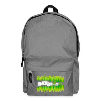 Trouvez la paix et la force – T-shirt Nature Harmonieuse - Sac à dos - gris éléphant - Devant