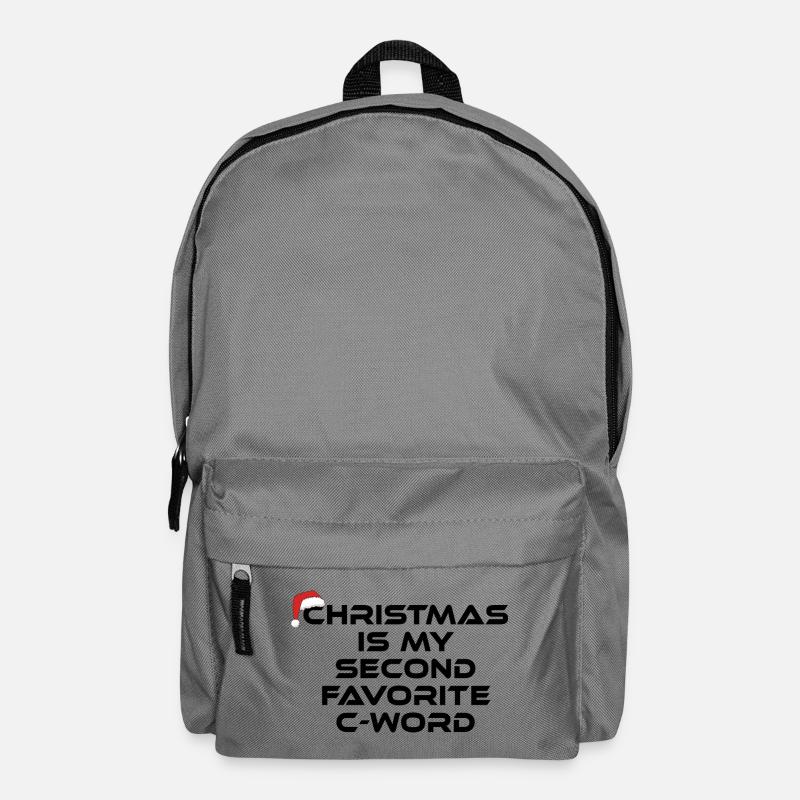 Christmas Is My Second Favorite C-Word - Rucksack - Mittelgrau