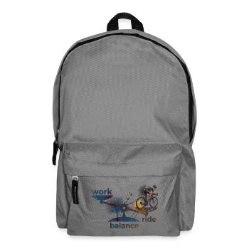 work - ride - balance: Pay attention to it! - Backpack - elephant grey - Front