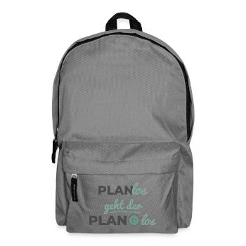 Le plan commence de manière désordonnée – Scandinave Soft Typography - Sac à dos - gris éléphant - Devant