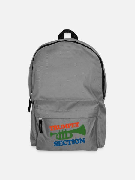 Trompetensektion Logo Tee - Rucksack - Mittelgrau