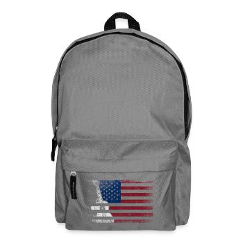 Hawaiian Ukulele Uke American Flag - Backpack - elephant grey - Front