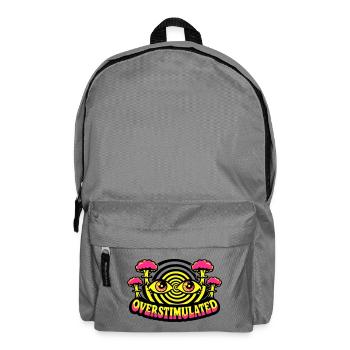 Overstimulated Psychedelic Eyes - Backpack - elephant grey - Front