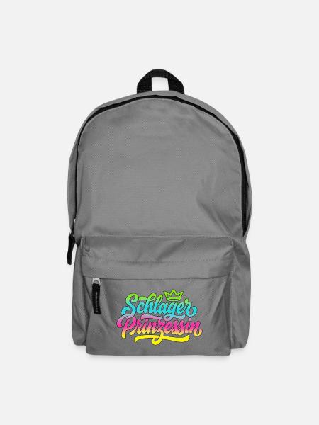 Schlager Prinzessin - Schlagerprinzessin - Rucksack - Mittelgrau