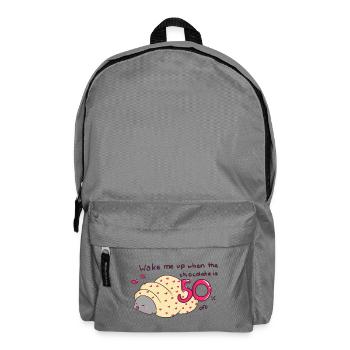 Wake me up when the chocolate is 50% off - Backpack - elephant grey - Front