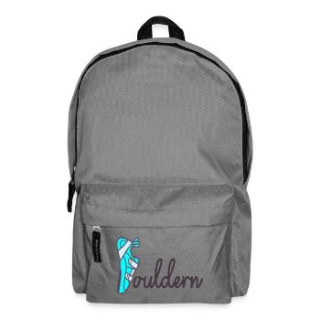 Father's Day Dad Bouldering - Backpack - elephant grey - Front