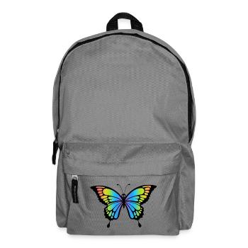 Schmetterlingsschädel - Rucksack - Mittelgrau - Vorne