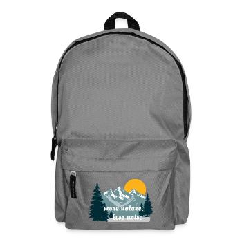 More Nature Less Noise - Backpack - elephant grey - Front